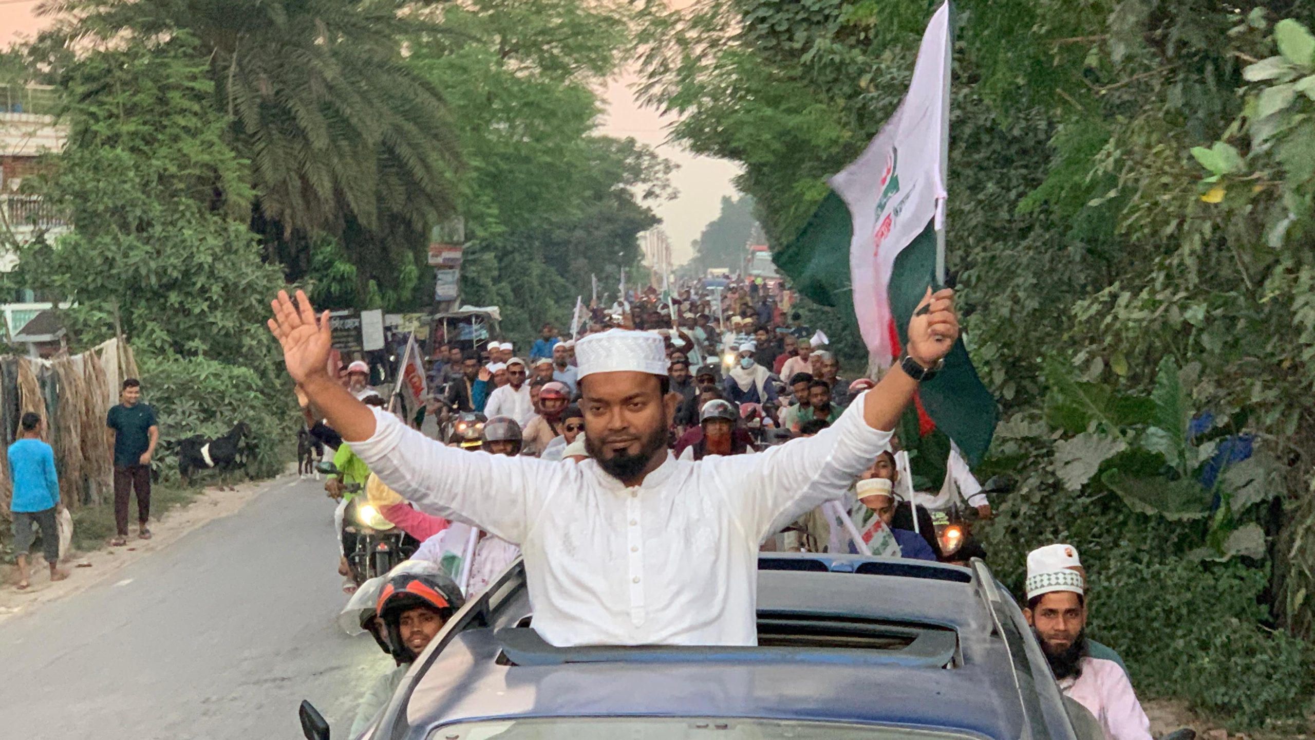 দাঁড়িপাল্লার প্রচারে জামায়াতে ইসলামীর নড়াইল-২ আসনে বিশাল মোটরসাইকেল শোভাযাত্রা