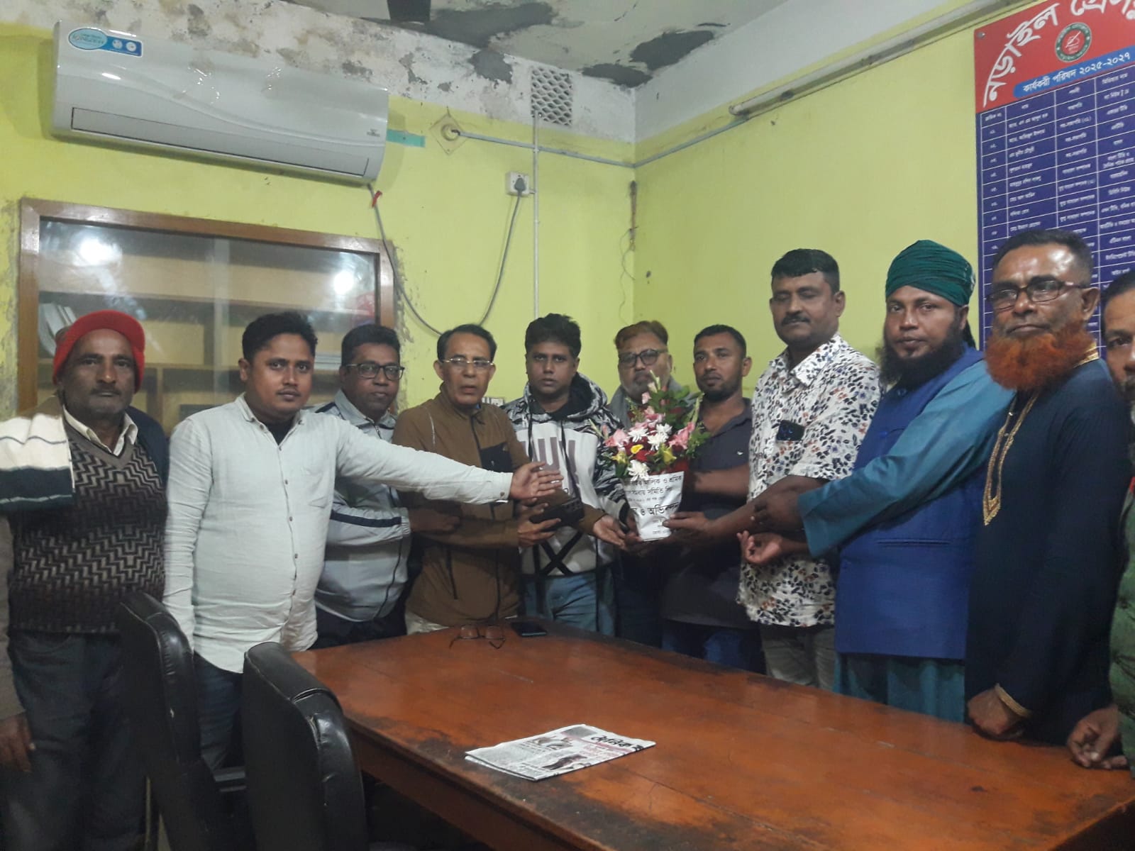 নড়াইল প্রেসক্লাবের সাথে নবনির্বাচিত ইজিবাইক কমিটির সৌজন্য সাক্ষাৎ 